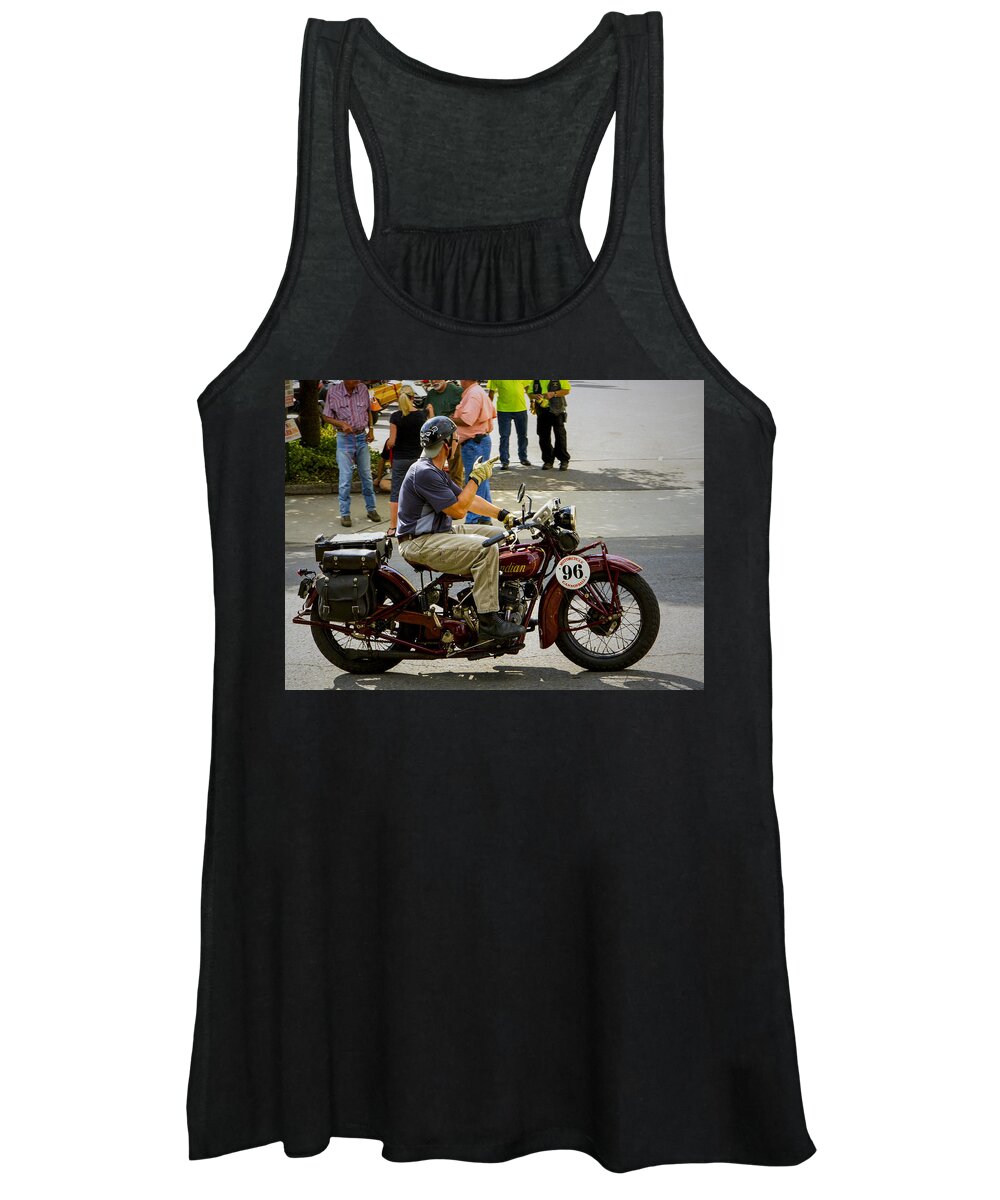 Antique Women's Tank Top featuring the photograph Howdy Indian 96 by Jeff Kurtz