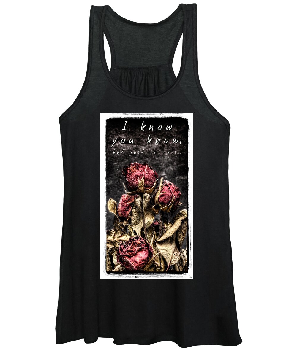Valentine Women's Tank Top featuring the photograph I know you know by Weston Westmoreland