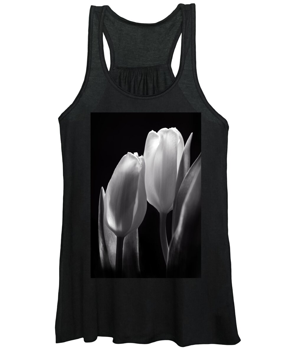 B&w Women's Tank Top featuring the photograph I Want To Lay My Head On Your Shoulder by Sandra Parlow