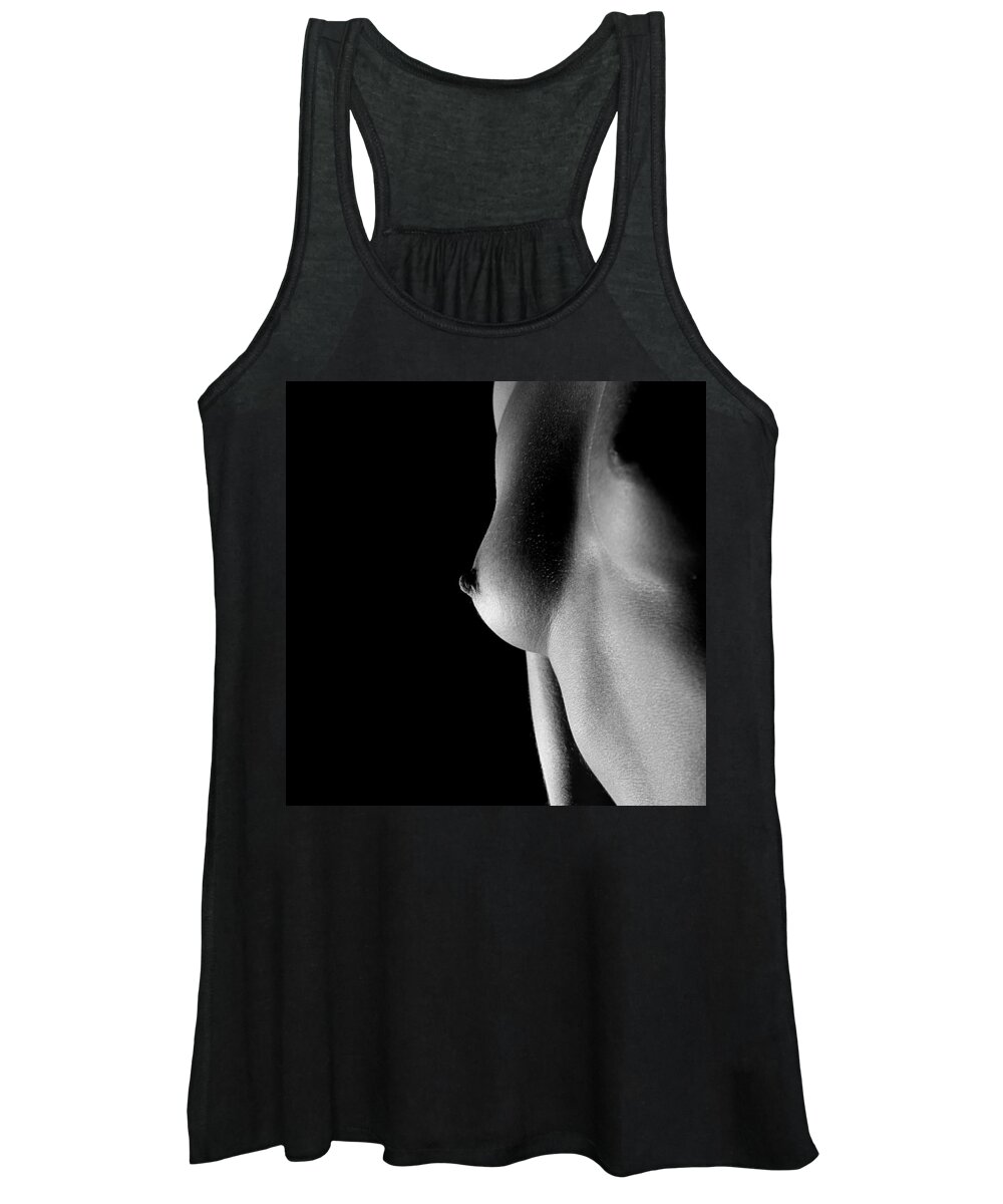 Black And White Women's Tank Top featuring the photograph In Passing by Joe Kozlowski