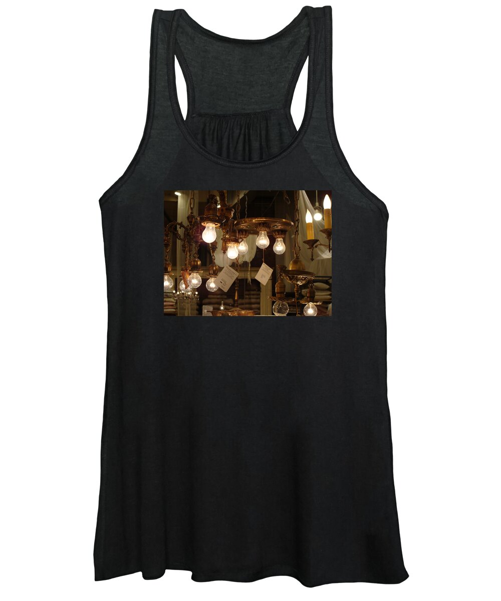 Incandescent Bulbs Women's Tank Top featuring the photograph Incandesense by Ira Shander