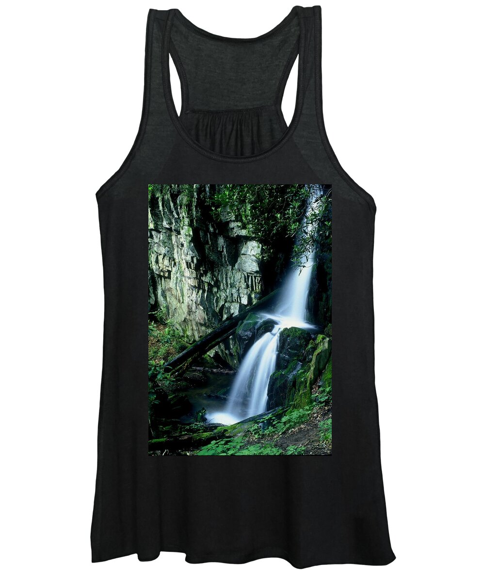 Nature Women's Tank Top featuring the photograph Indian Falls by Rodney Lee Williams