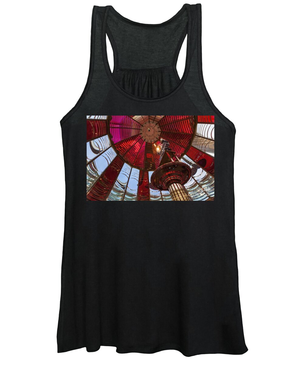  Women's Tank Top featuring the photograph Interior Of Fresnel Lens In Umpqua Lighthouse by Bryan Mullennix
