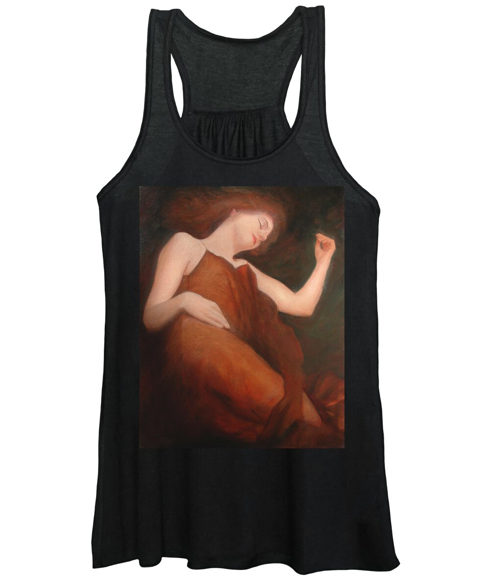 Sensuous Women's Tank Top featuring the painting James Bay Interior by David Ladmore
