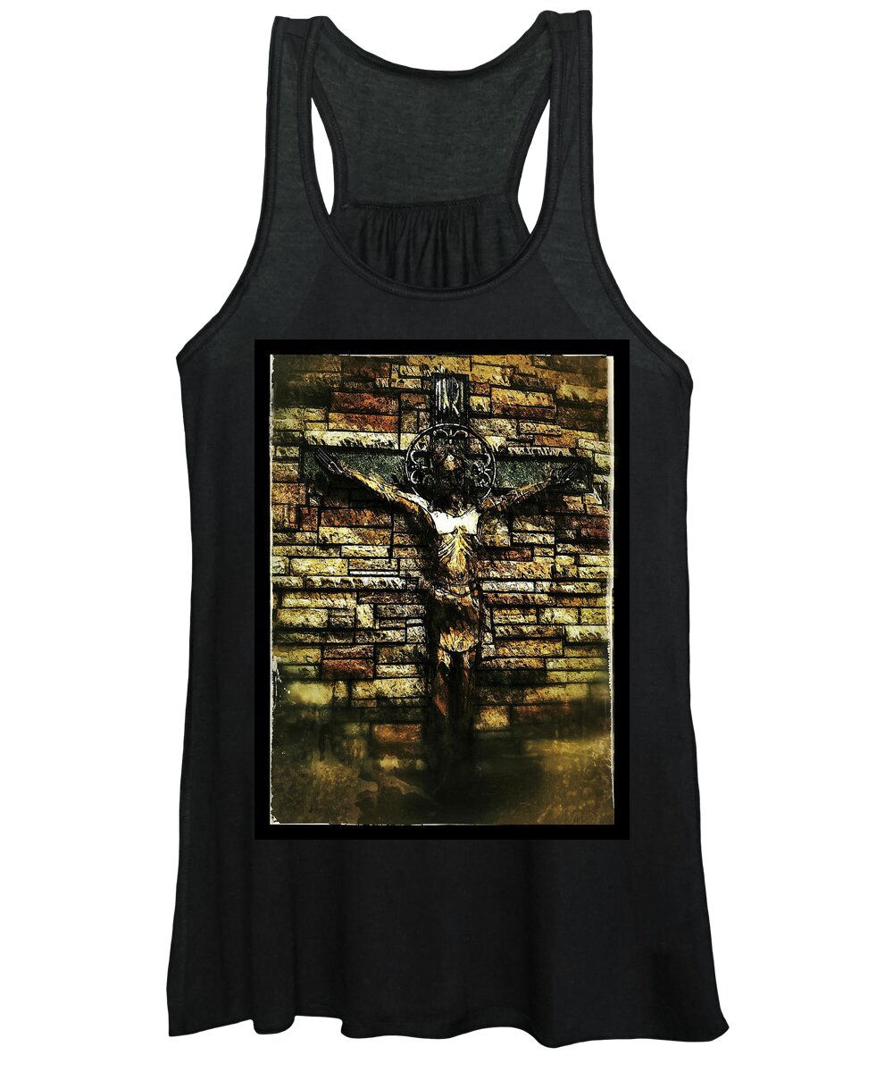 Church Women's Tank Top featuring the photograph Jesus Coming Into View by Al Harden