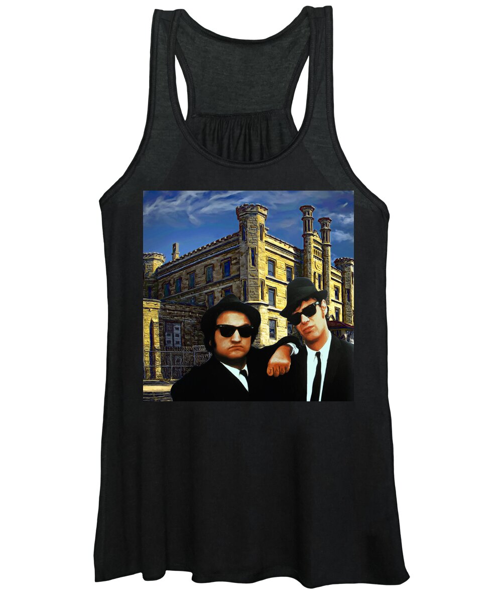 Joliet Prison Women's Tank Top featuring the painting Joliet Class of 1978 by Dominic Piperata