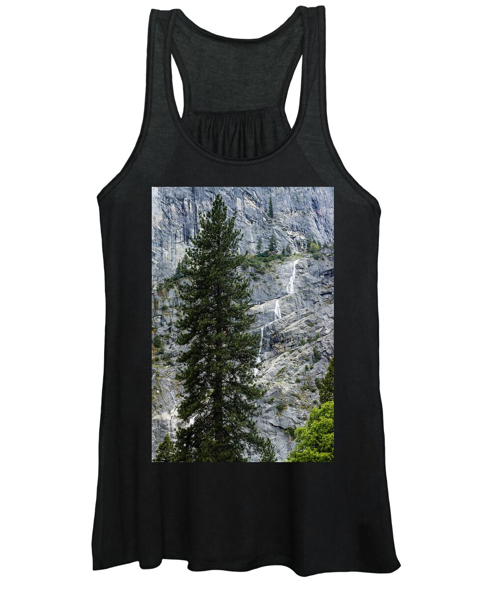 Yosemite Women's Tank Top featuring the photograph Just a Trickle by Weir Here And There