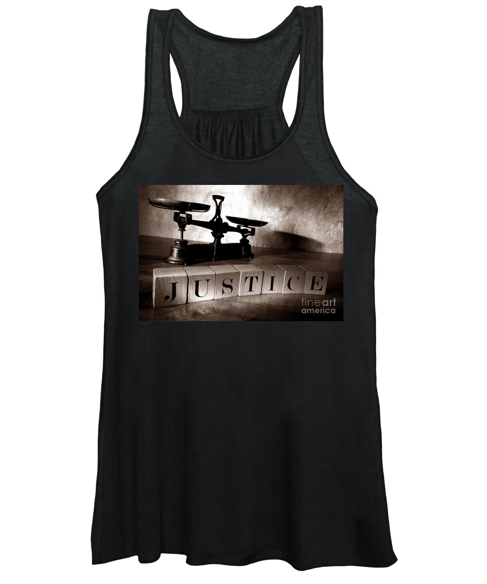 Justice Women's Tank Top featuring the photograph Justice by Olivier Le Queinec