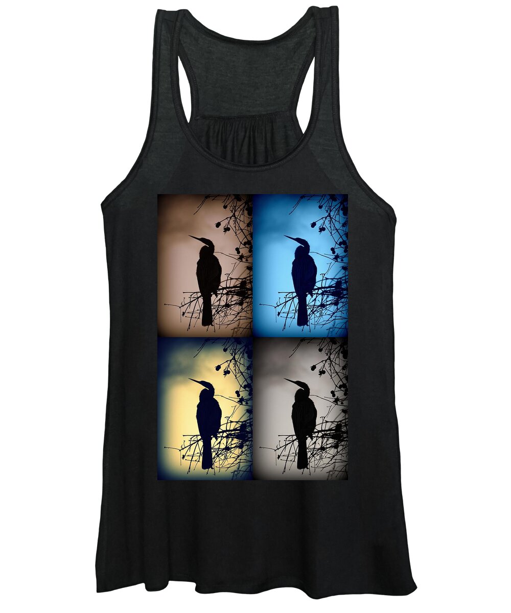Bird Women's Tank Top featuring the photograph Lake Morton Collage by Laurie Perry