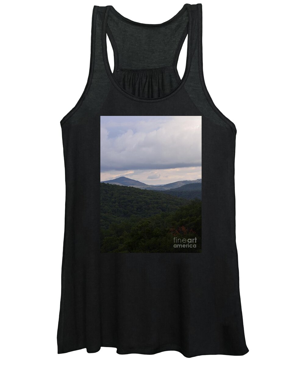 Mountain Scenes Women's Tank Top featuring the photograph Laurel Fork Overlook 1 by Randy Bodkins