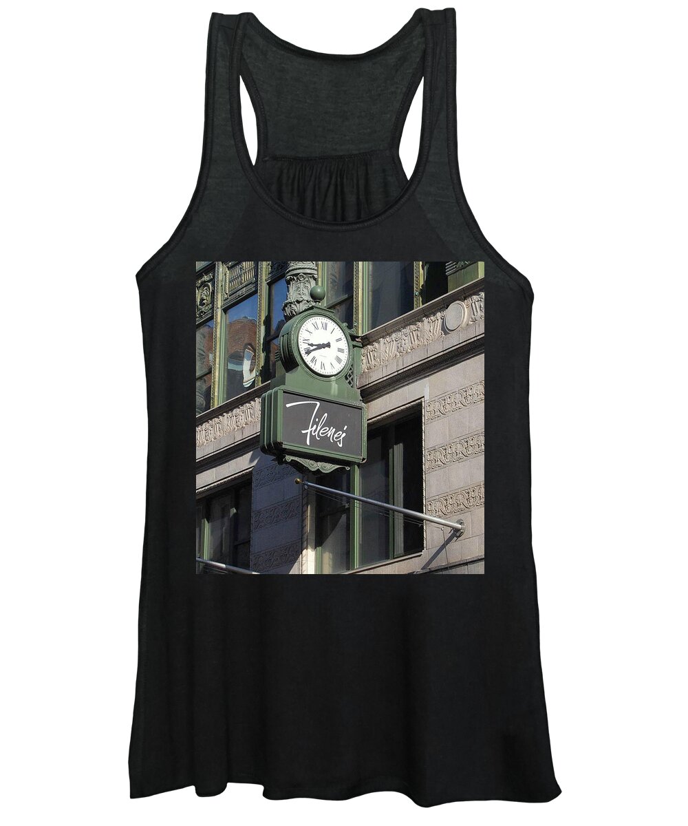Boston Women's Tank Top featuring the photograph Let's Meet Under the Clock by Caroline Stella