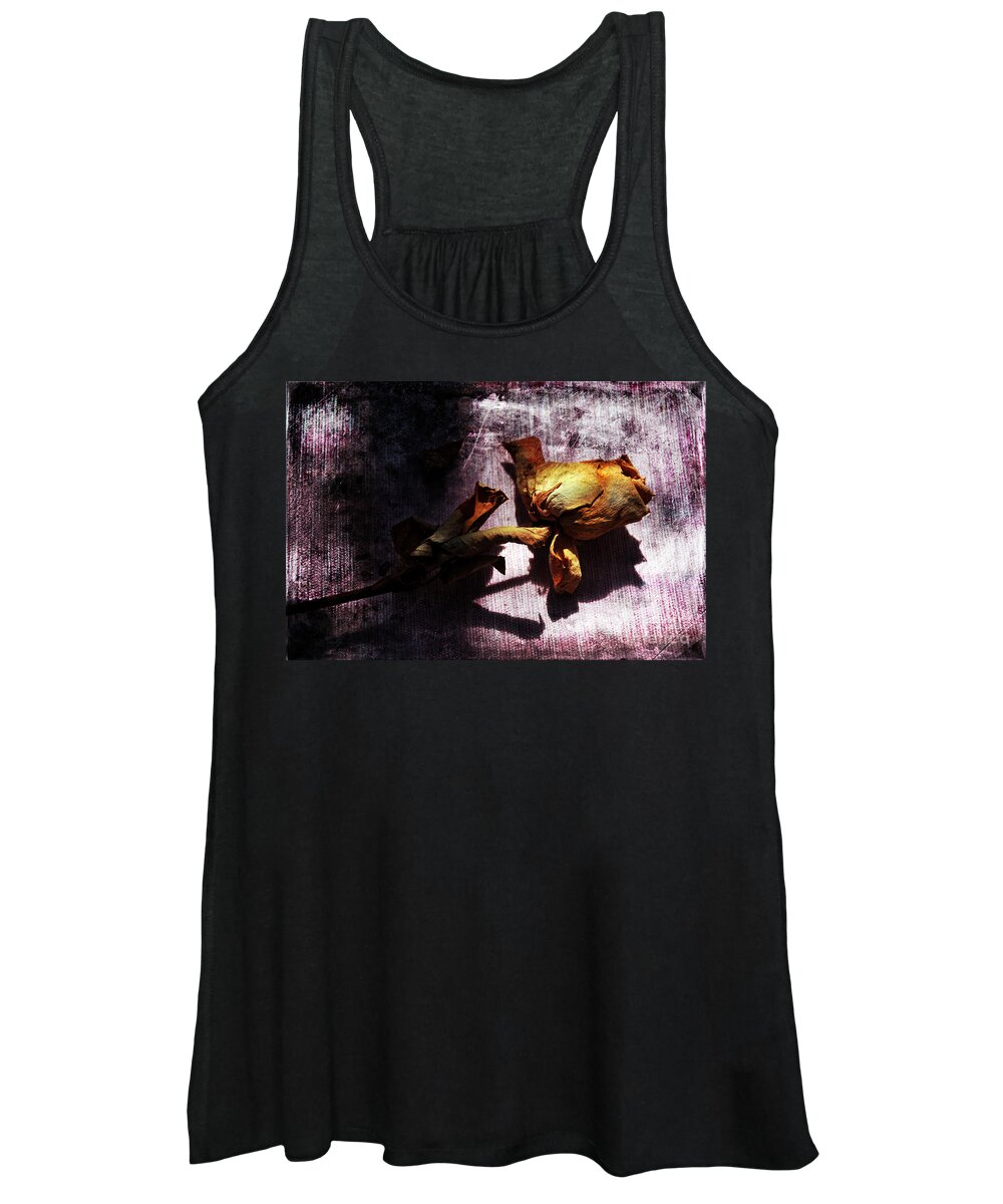 Rose Women's Tank Top featuring the photograph Life Ended by Randi Grace Nilsberg
