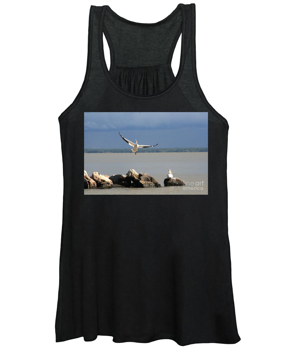 Nature Women's Tank Top featuring the photograph Look Ma - I can Fly by Mary Mikawoz