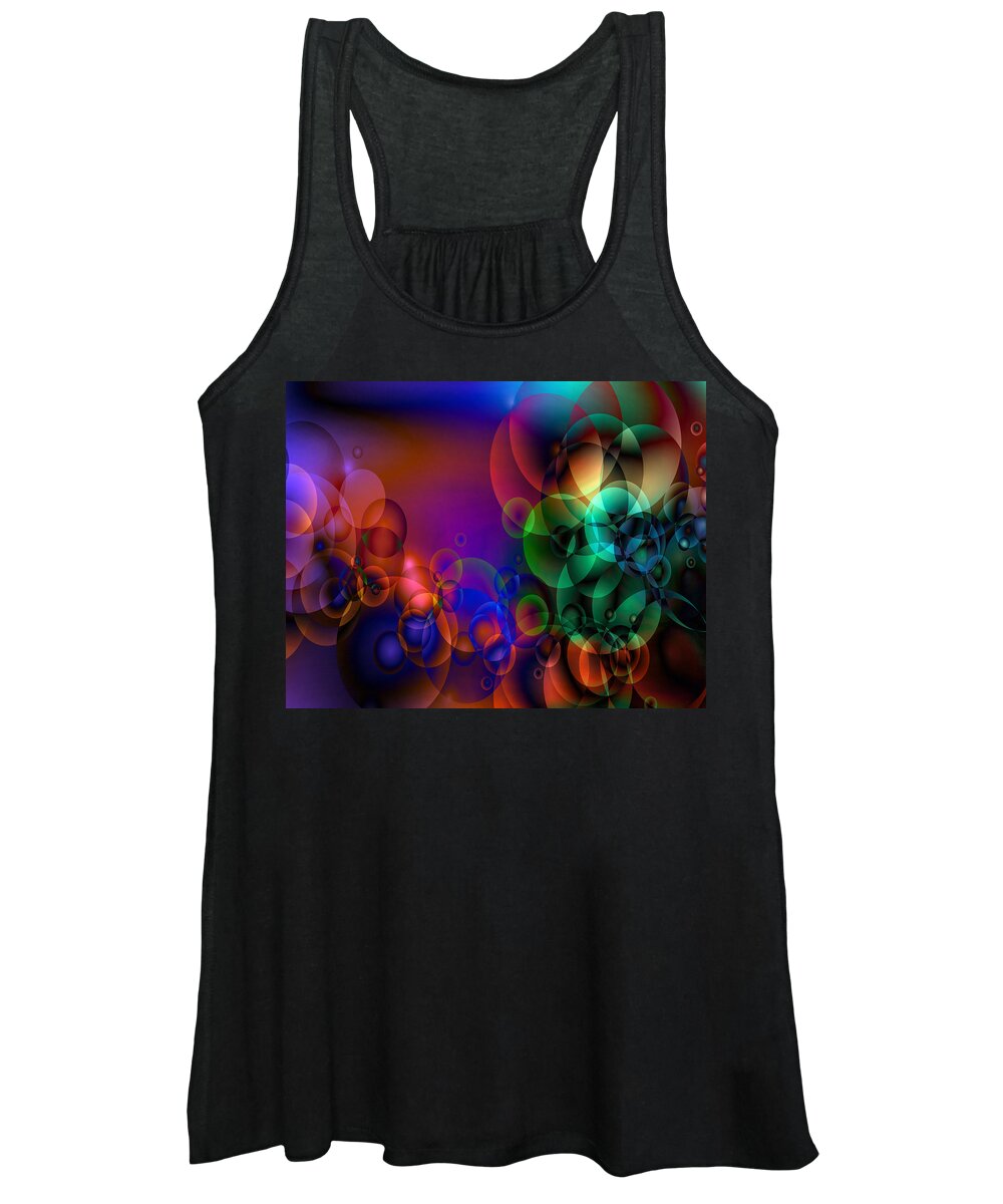 Abstract Women's Tank Top featuring the digital art Lost 1 by Angelina Tamez