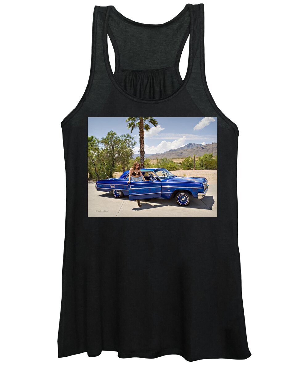 Lowrider Women's Tank Top featuring the photograph Lowrider_19 e by Walter Herrit