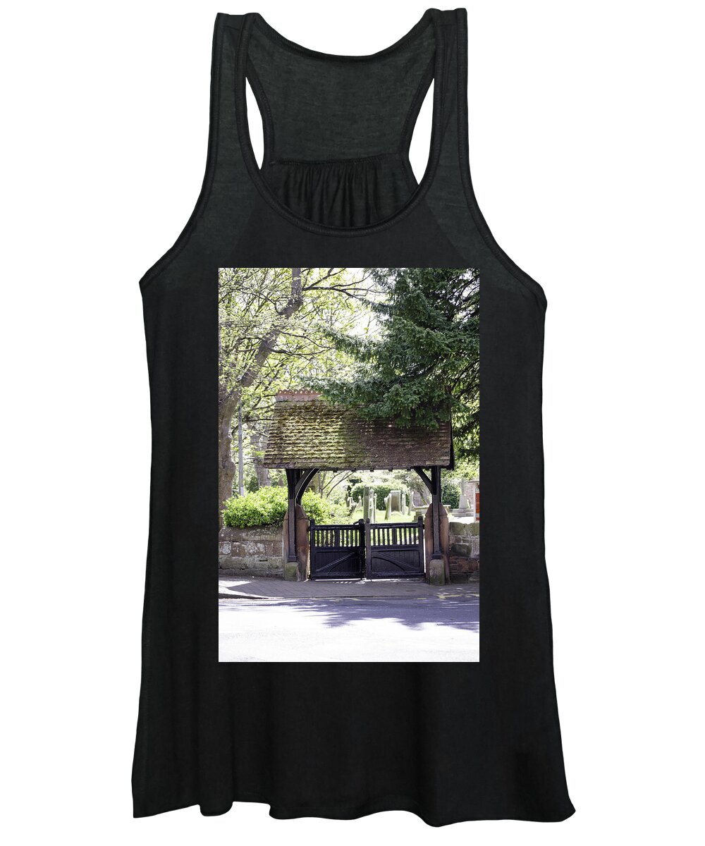 Gate Women's Tank Top featuring the photograph LychGate by Spikey Mouse Photography