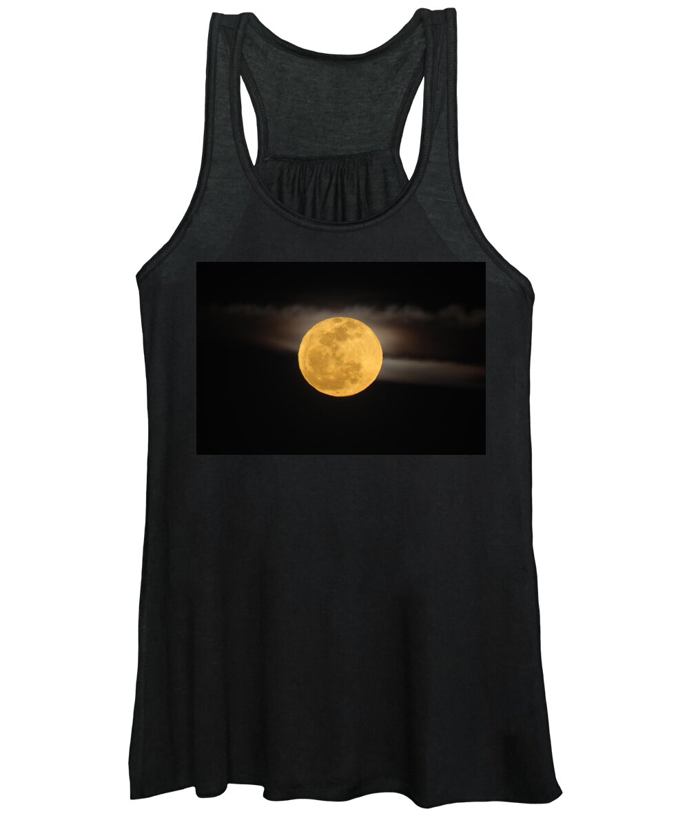 Moon Women's Tank Top featuring the photograph March Full Moon by Deana Glenz