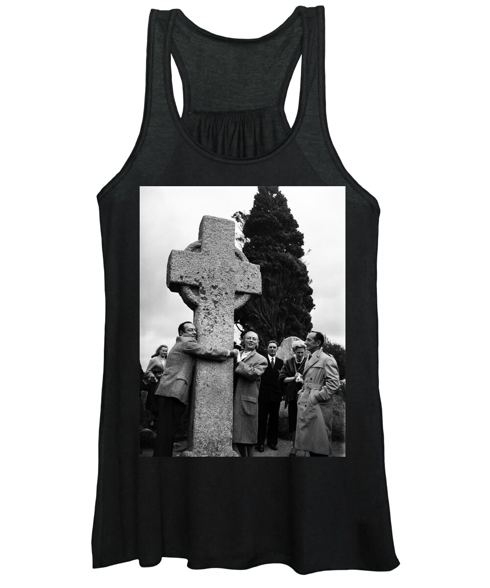 Robert Wagner Women's Tank Top featuring the photograph Mayor of New York Robert Wagner in Glendalough by Irish Photo Archive