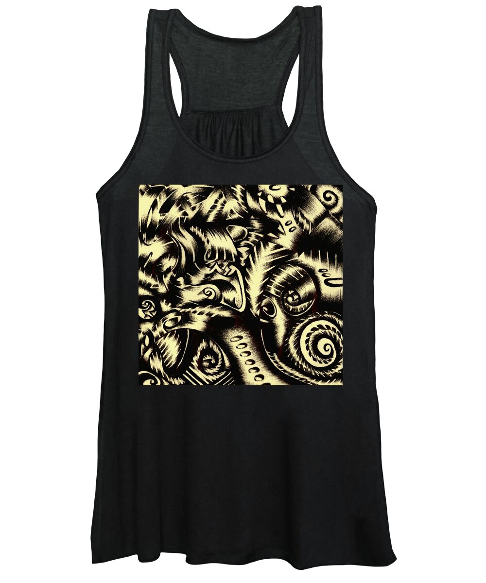 Abstract Women's Tank Top featuring the photograph Mechanism by Artist RiA