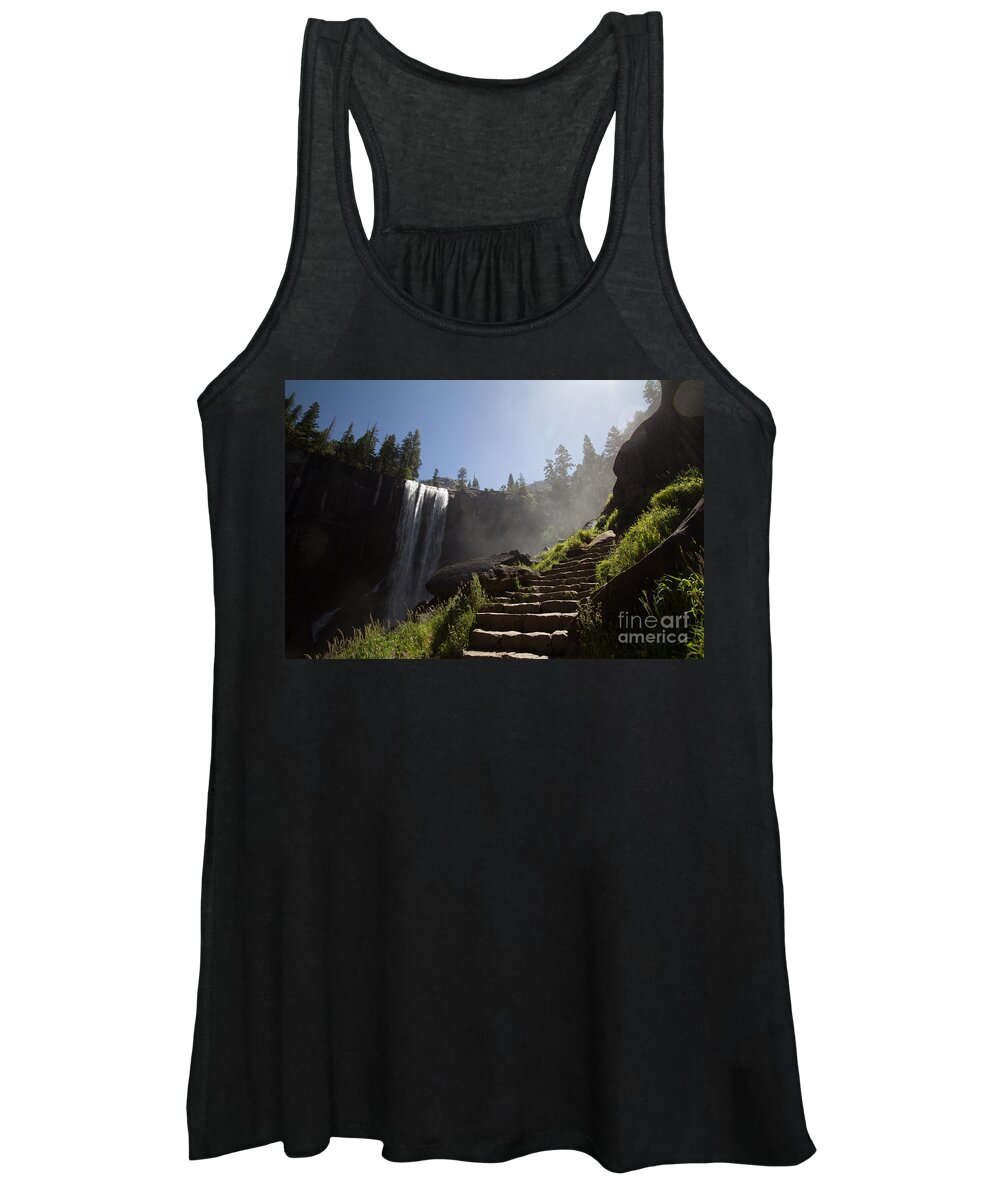 Yosemite National Park Women's Tank Top featuring the photograph Mist Trail by Agnes Caruso