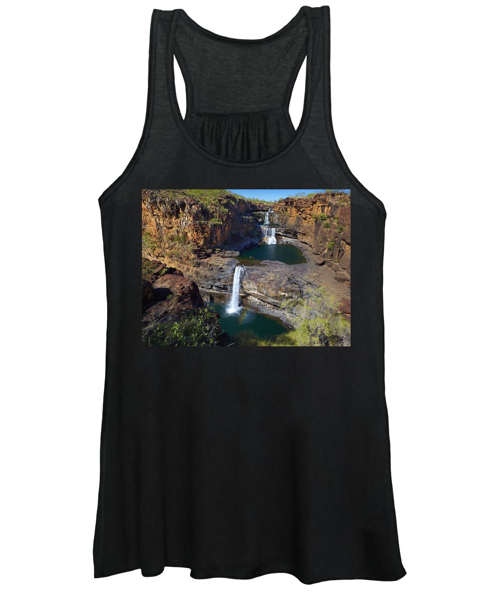 Martin Willis Women's Tank Top featuring the photograph Mitchell Falls Mitchell Plateau by Martin Willis