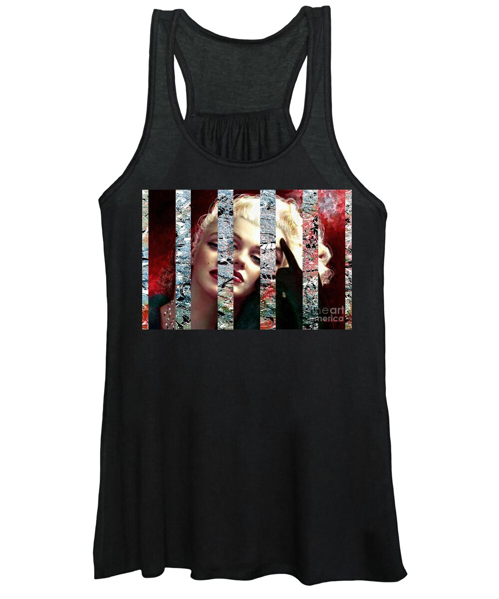 Theo Danella Women's Tank Top featuring the painting Mm 128 Sis 4 by Theo Danella