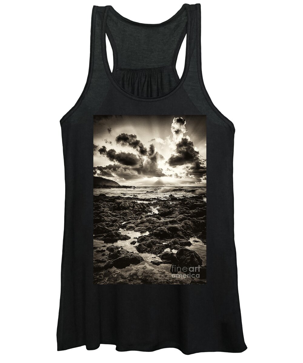 Hawaii Women's Tank Top featuring the photograph Monotone Explosion by Anthony Michael Bonafede