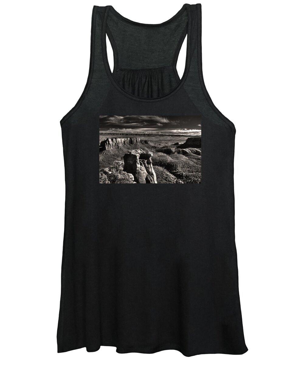 Monument Canyon Monolith Women's Tank Top featuring the digital art Monument Canyon Monolith by William Fields