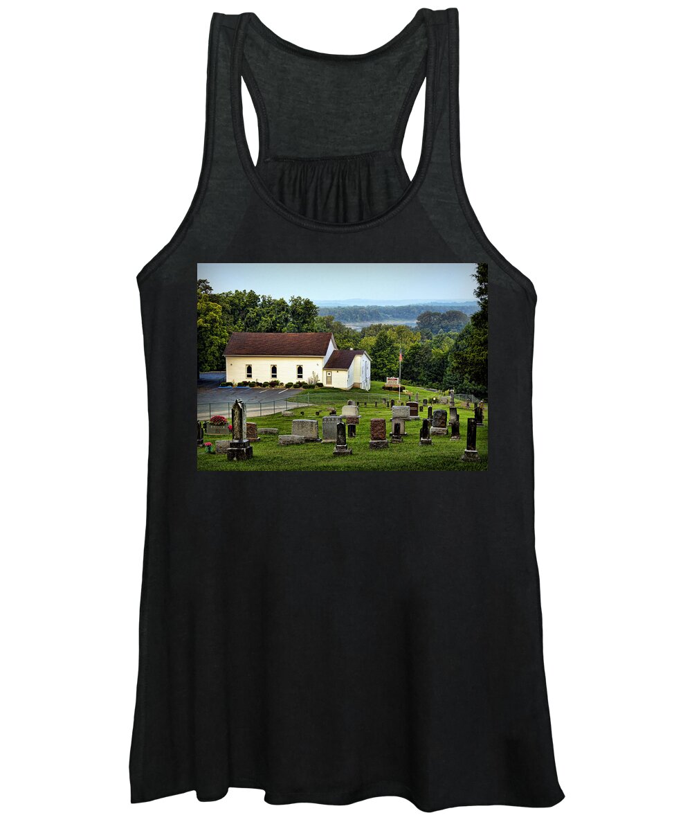 Goshen Women's Tank Top featuring the photograph Morning at Goshen by Cricket Hackmann