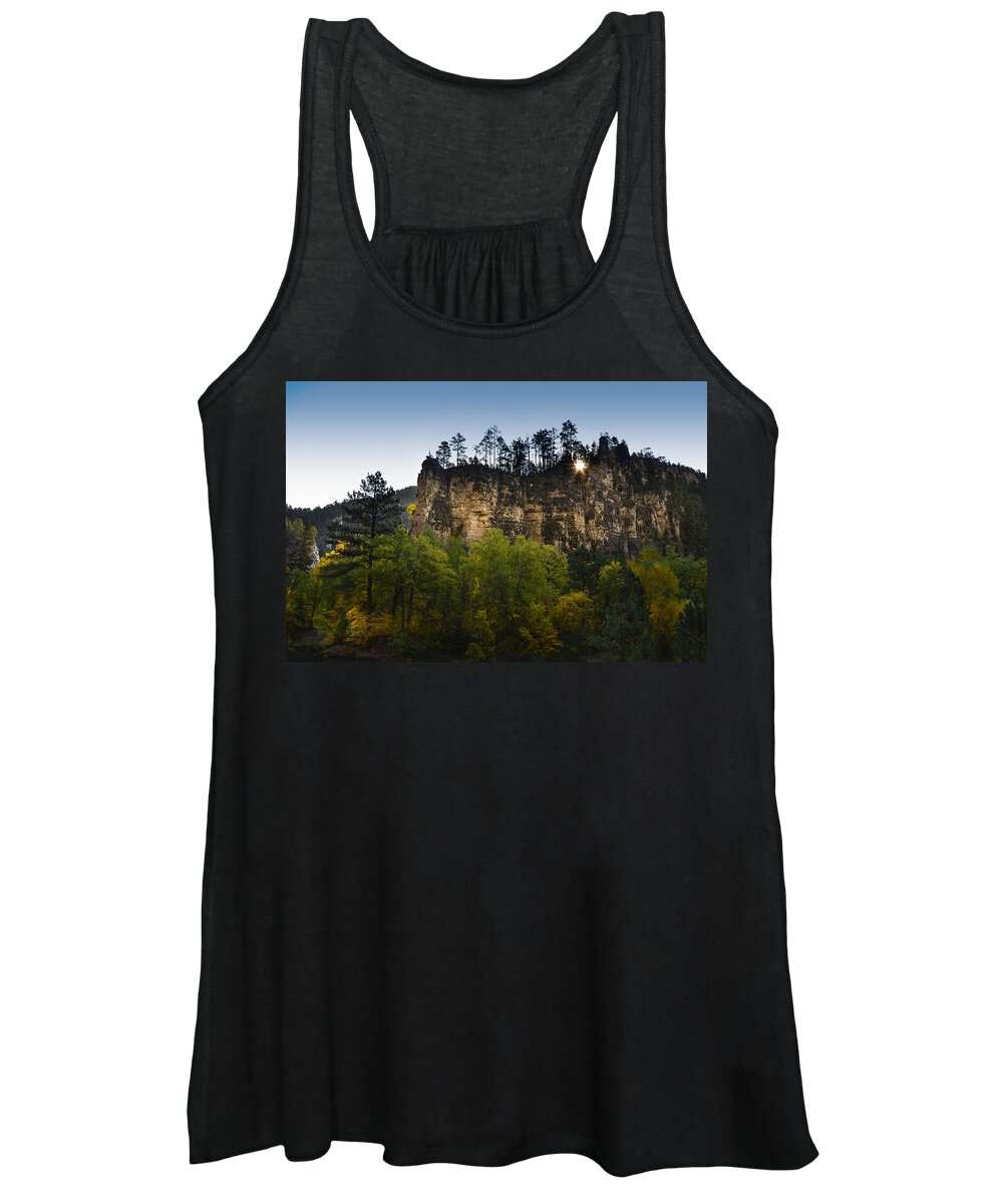 Dakota Women's Tank Top featuring the photograph Morning in the Canyon by Greni Graph