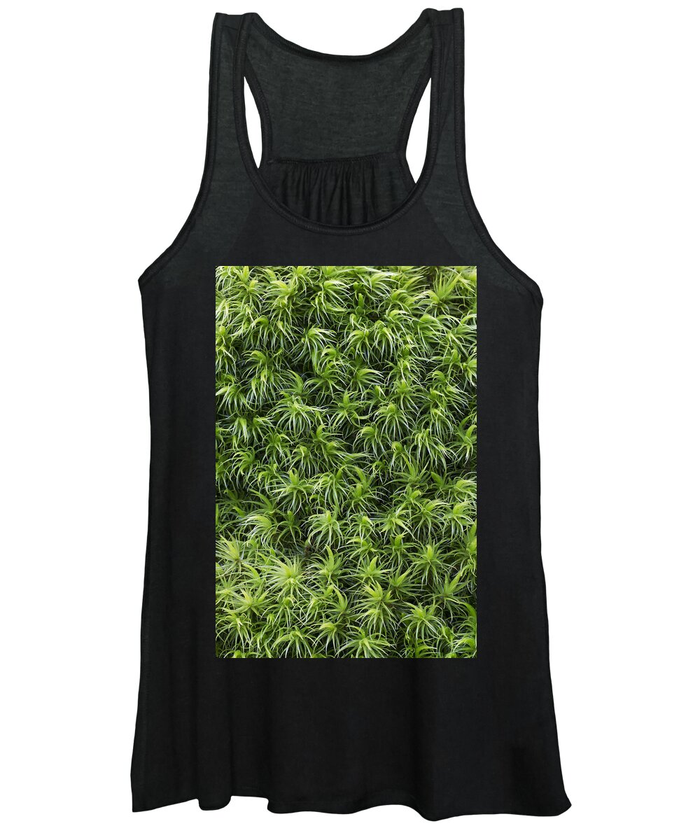 Helge Schulz Women's Tank Top featuring the photograph Moss Schleswig-holstein Germany by Helge Schulz