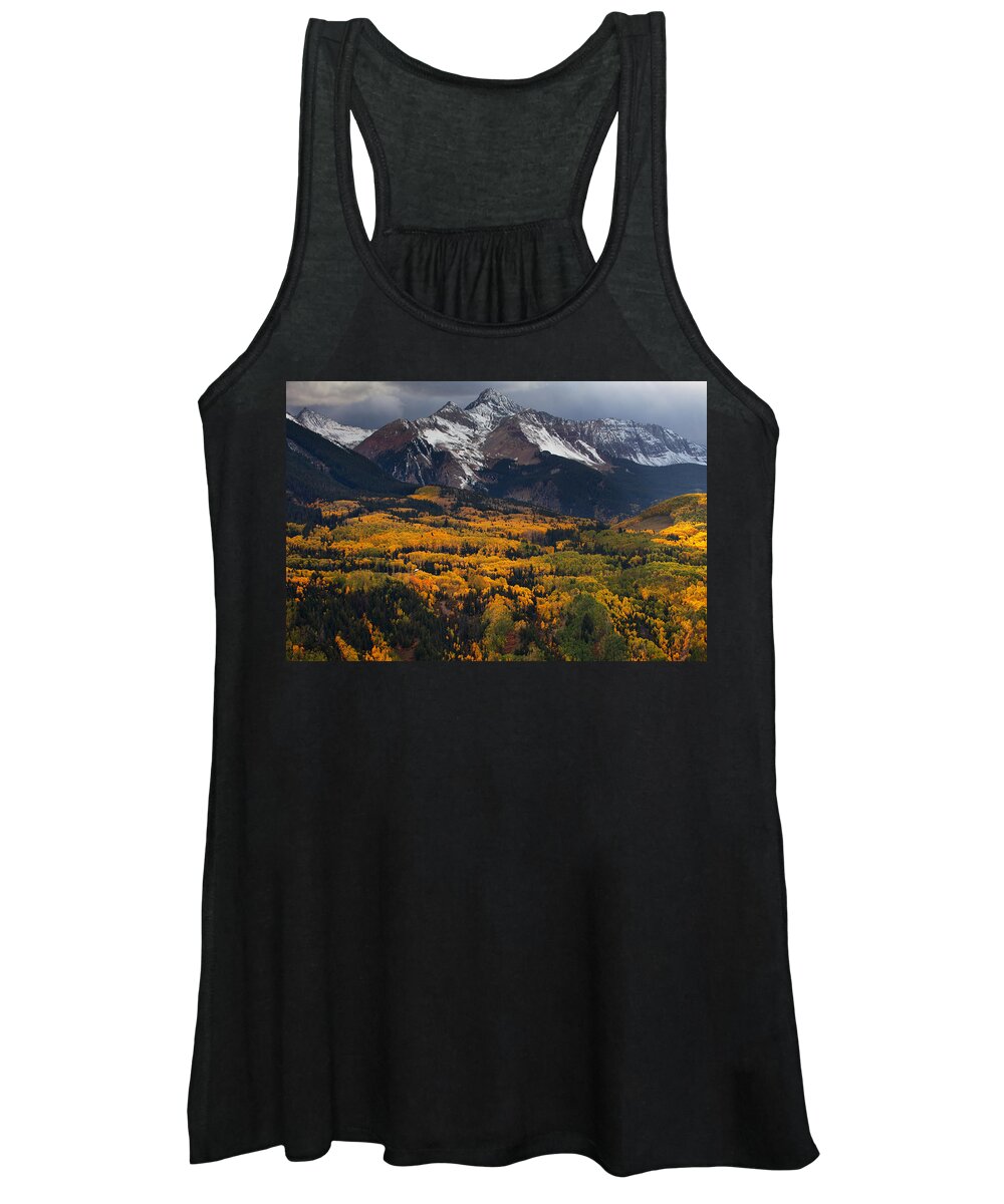 Colorado Landscapes Women's Tank Top featuring the photograph Mountainous Storm by Darren White