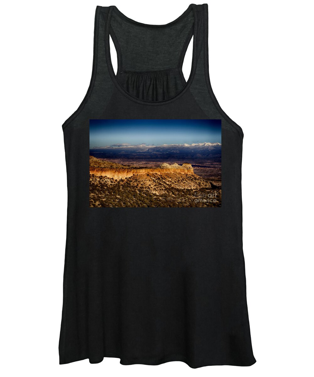 Mountains Women's Tank Top featuring the photograph Mountains at Senator Clinton P. Anderson Scenic Route Overlook by Douglas Barnard