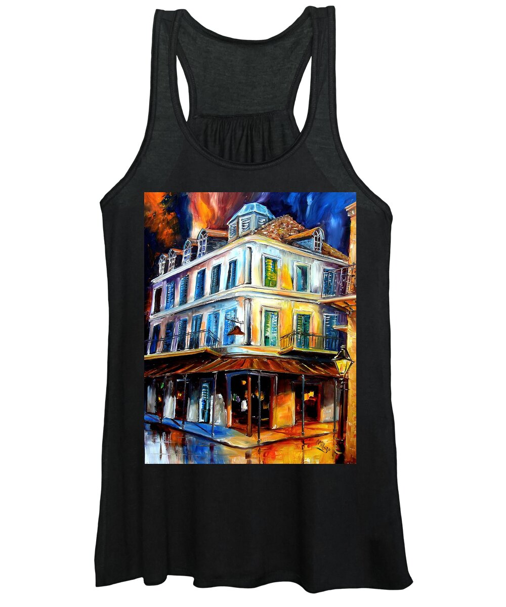 New Orleans Women's Tank Top featuring the painting Napoleon House by Diane Millsap