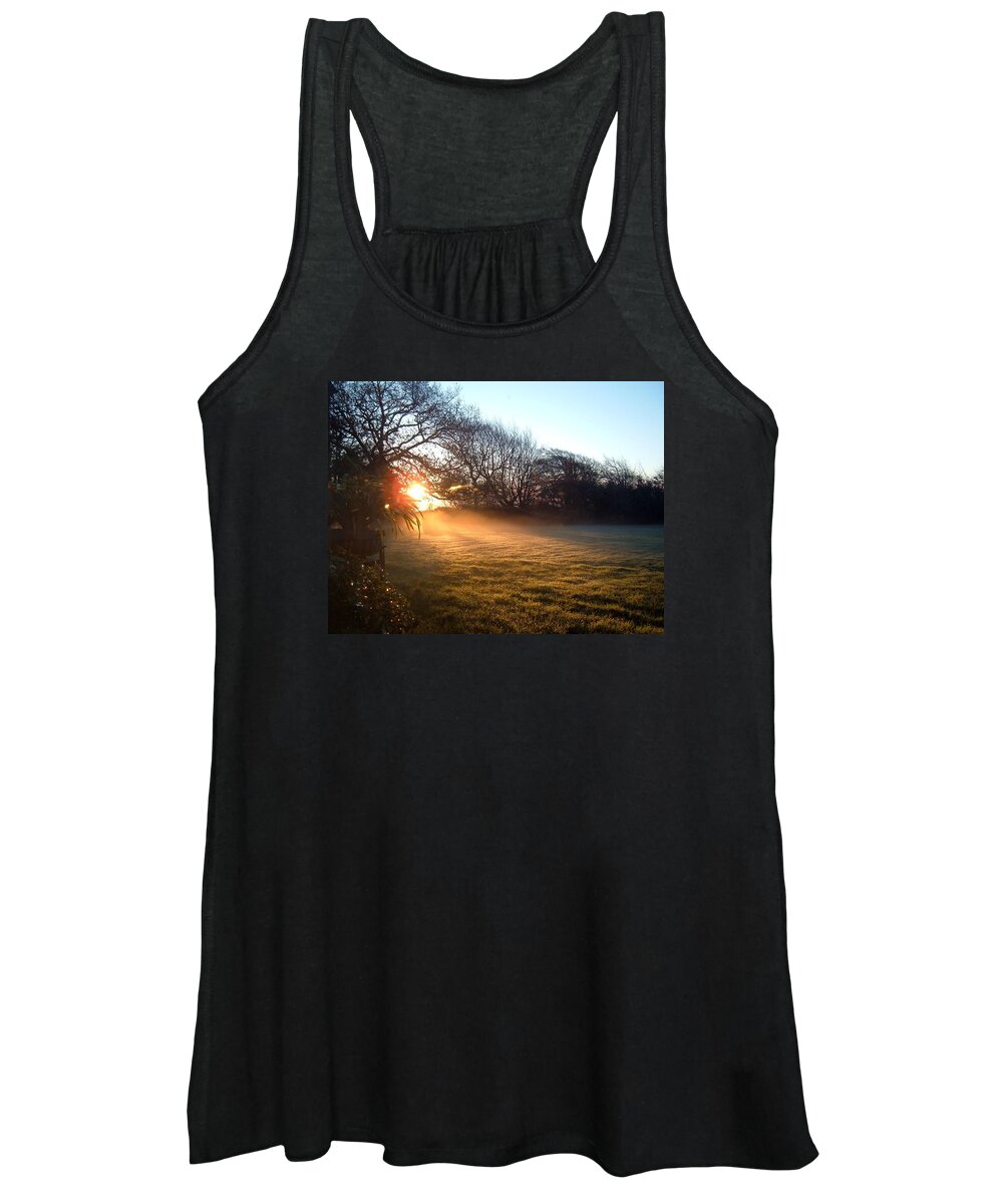 Sunrise Women's Tank Top featuring the photograph New Dawn Fades by Richard Brookes