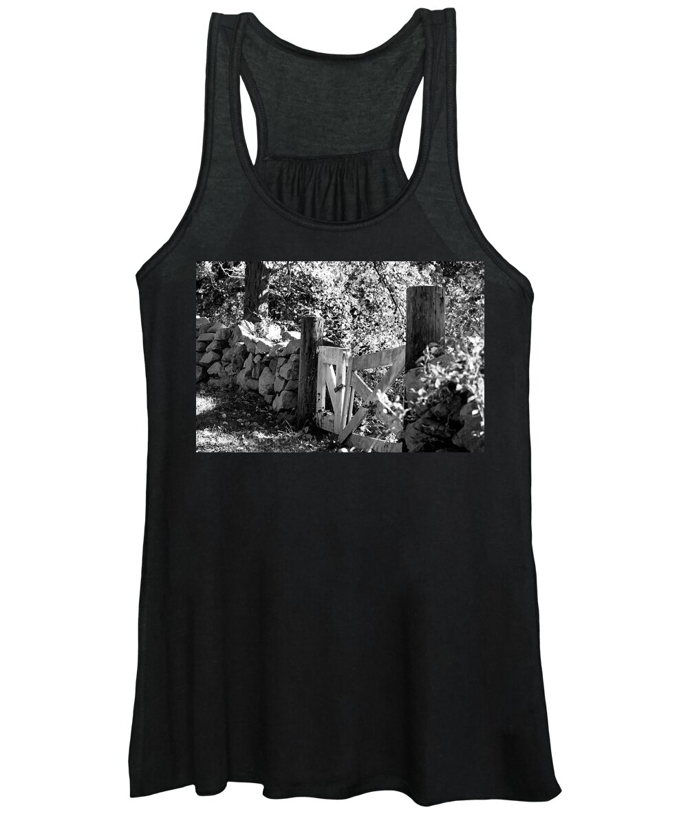 New England Women's Tank Top featuring the photograph New England Stone Wall by Mark Valentine