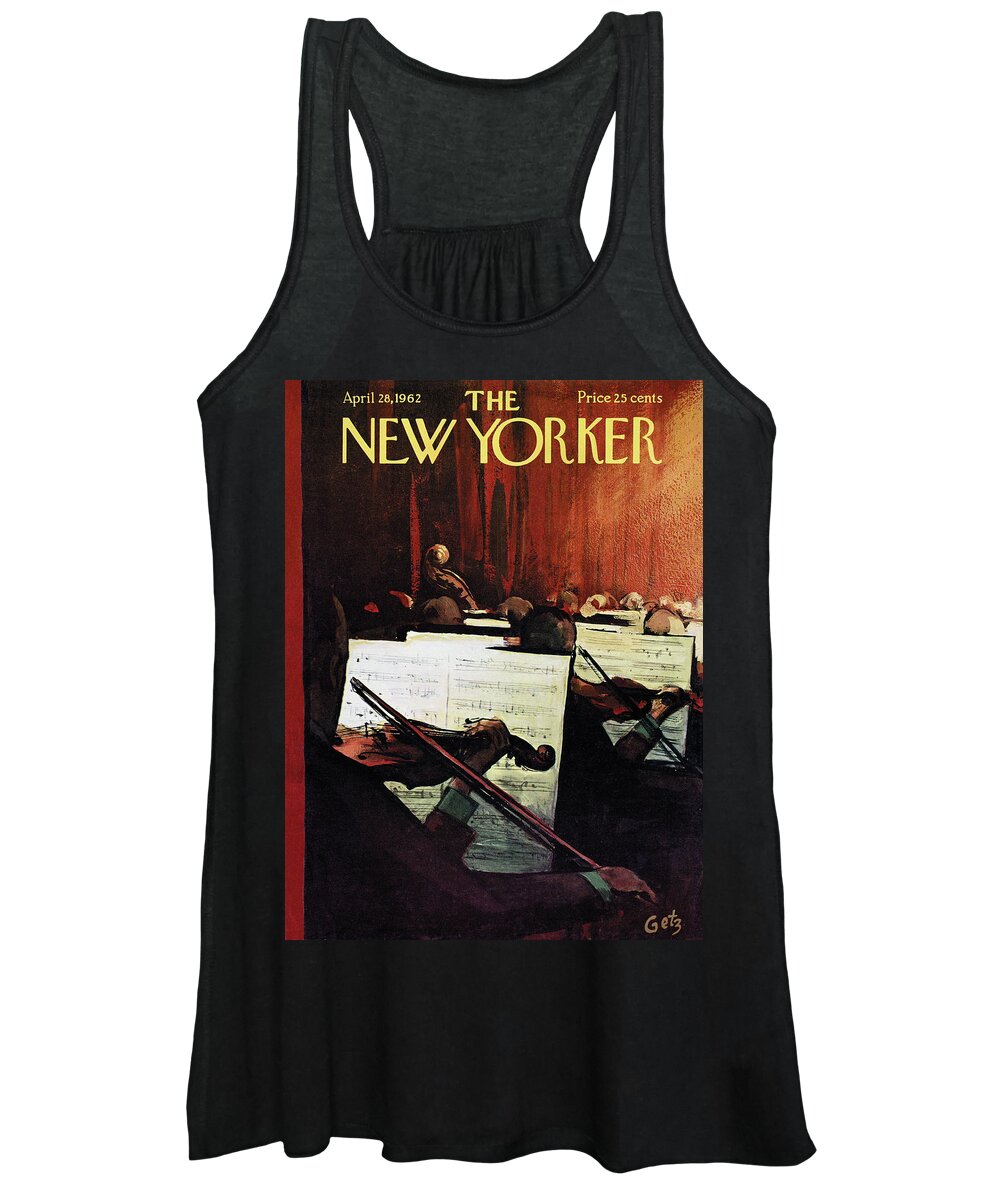 Concert Women's Tank Top featuring the painting New Yorker April 28th, 1962 by Arthur Getz