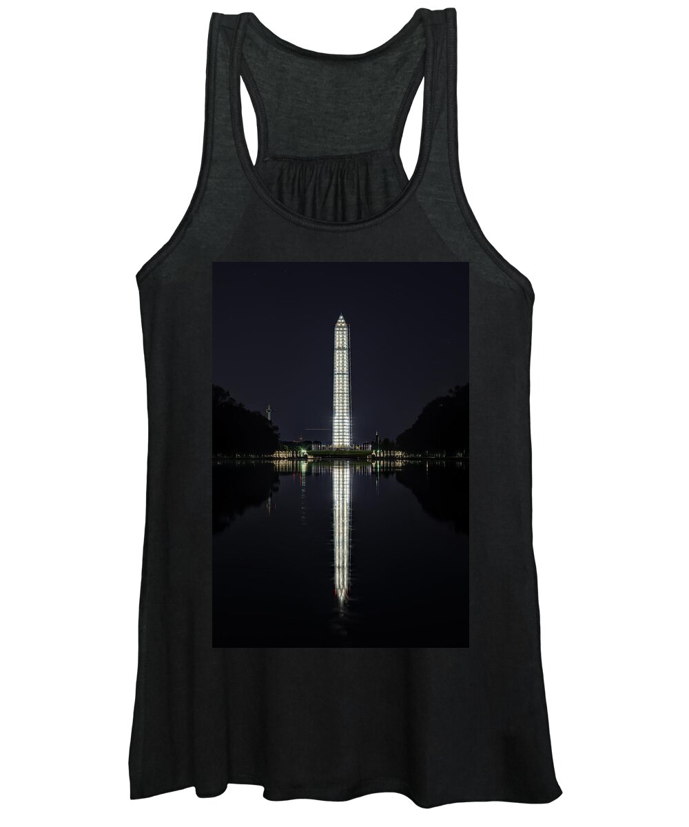 Metro Women's Tank Top featuring the photograph Night Scaffolding by Metro DC Photography