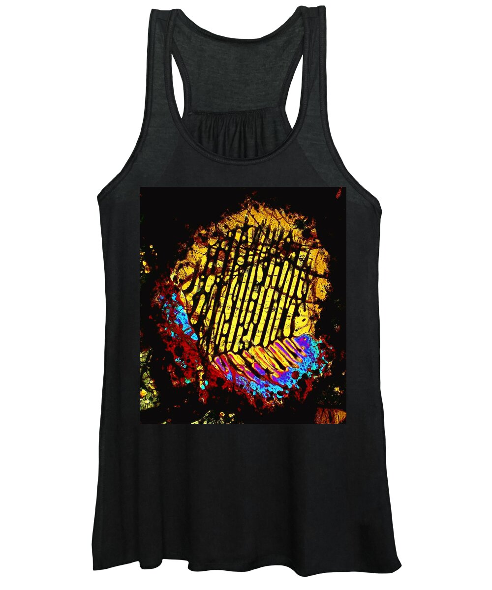 Meteorites Women's Tank Top featuring the photograph Neon Fingerprint by Hodges Jeffery