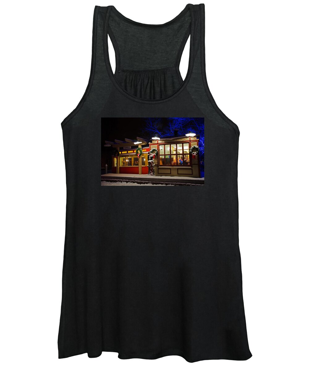 Northwoods Women's Tank Top featuring the photograph Northwoods Express by Susan McMenamin
