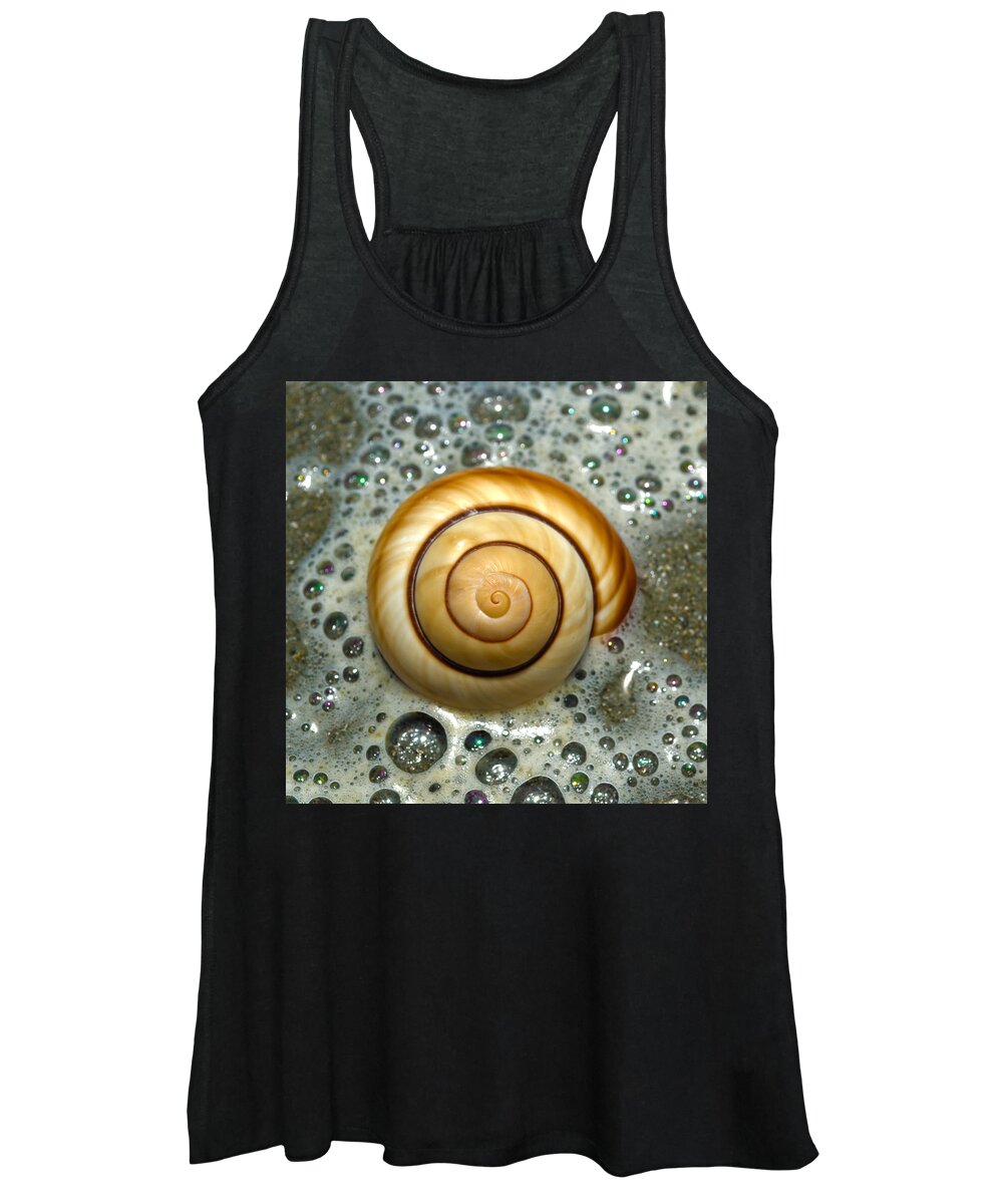Shell Women's Tank Top featuring the photograph Ocean Shell Spiral by Sandi OReilly