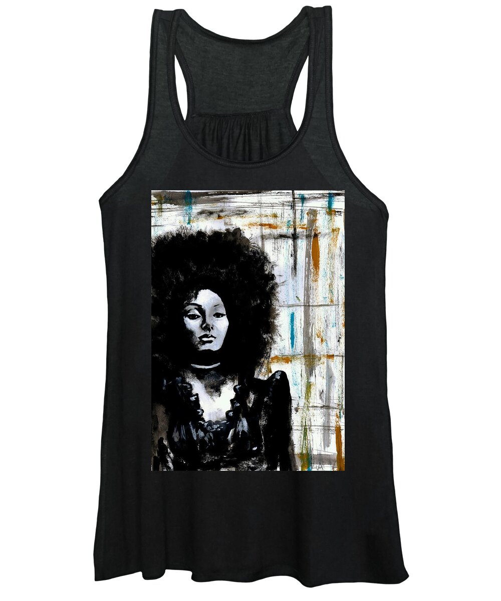 Vintage Women's Tank Top featuring the photograph Ol School Sexy by Artist RiA