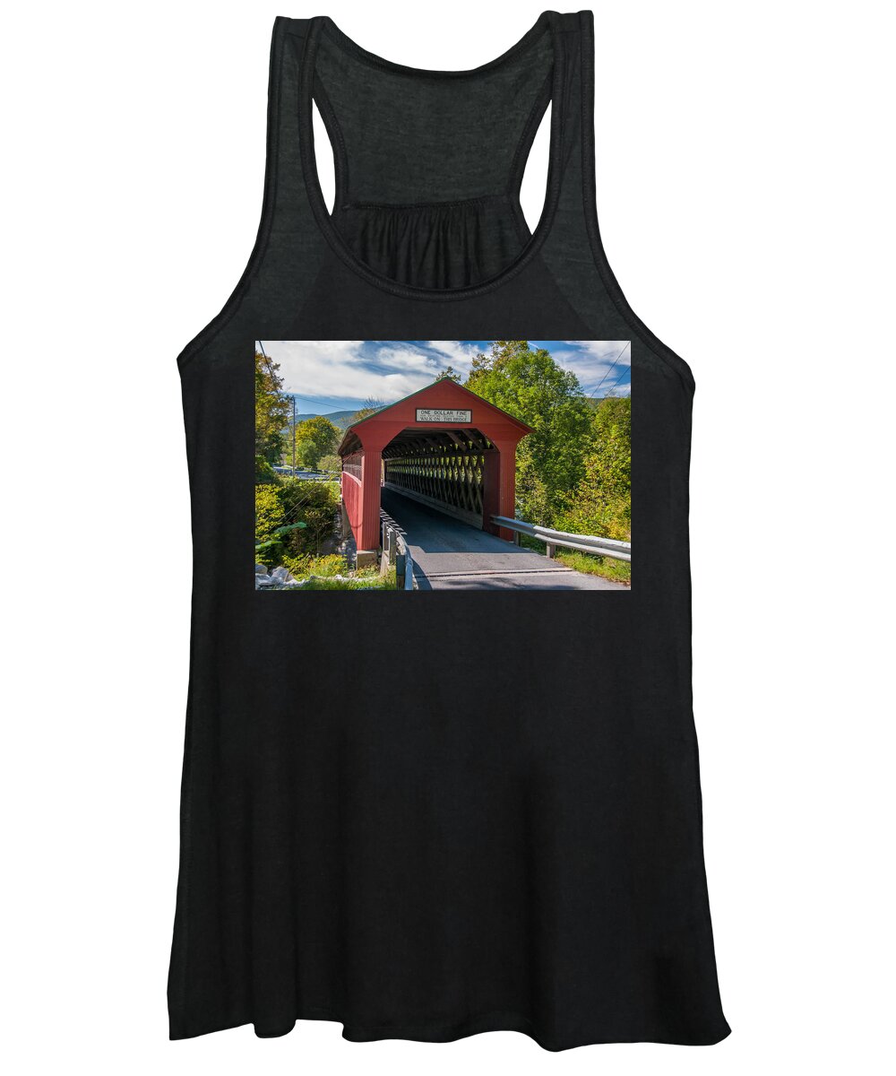 Arlington Vt Women's Tank Top featuring the photograph One Dollar Fine by Guy Whiteley