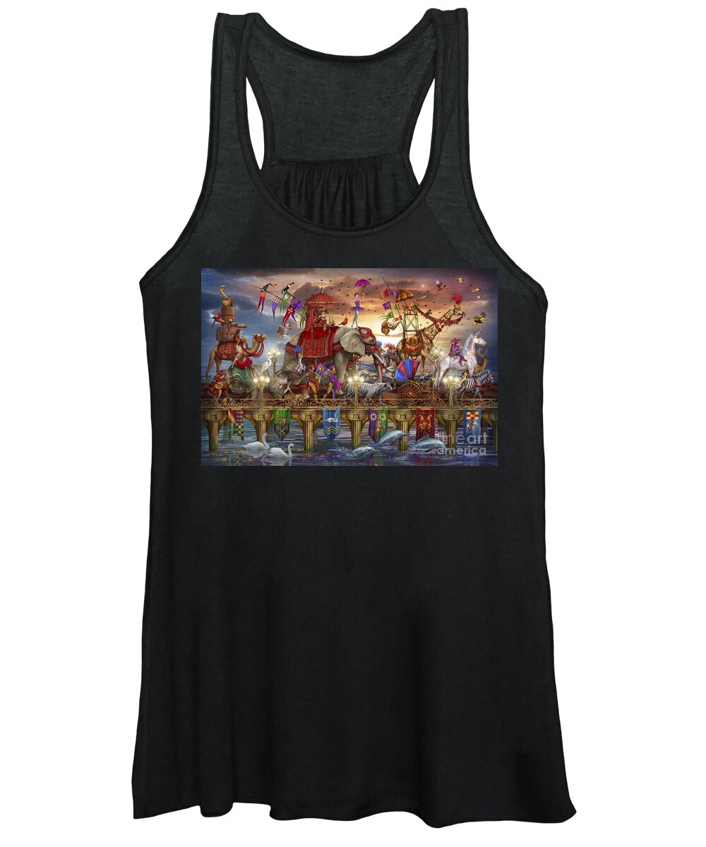 Marching Women's Tank Top featuring the digital art One Way Traffic by MGL Meiklejohn Graphics Licensing