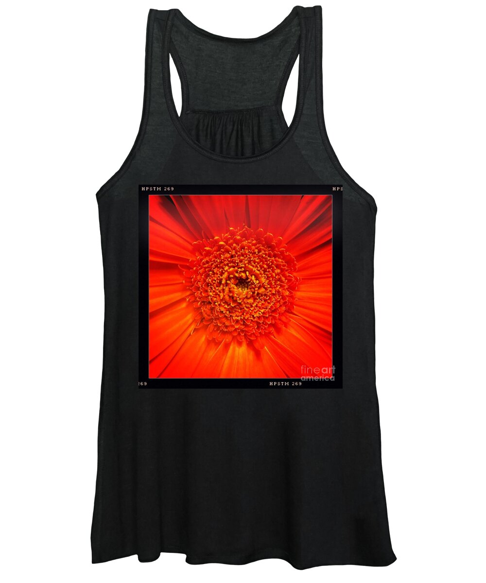 Flower Women's Tank Top featuring the photograph Orange by Denise Railey
