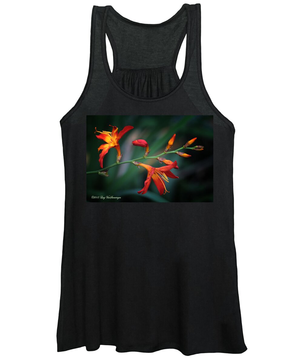 Lily Women's Tank Top featuring the photograph Orange Lily by Lucy VanSwearingen