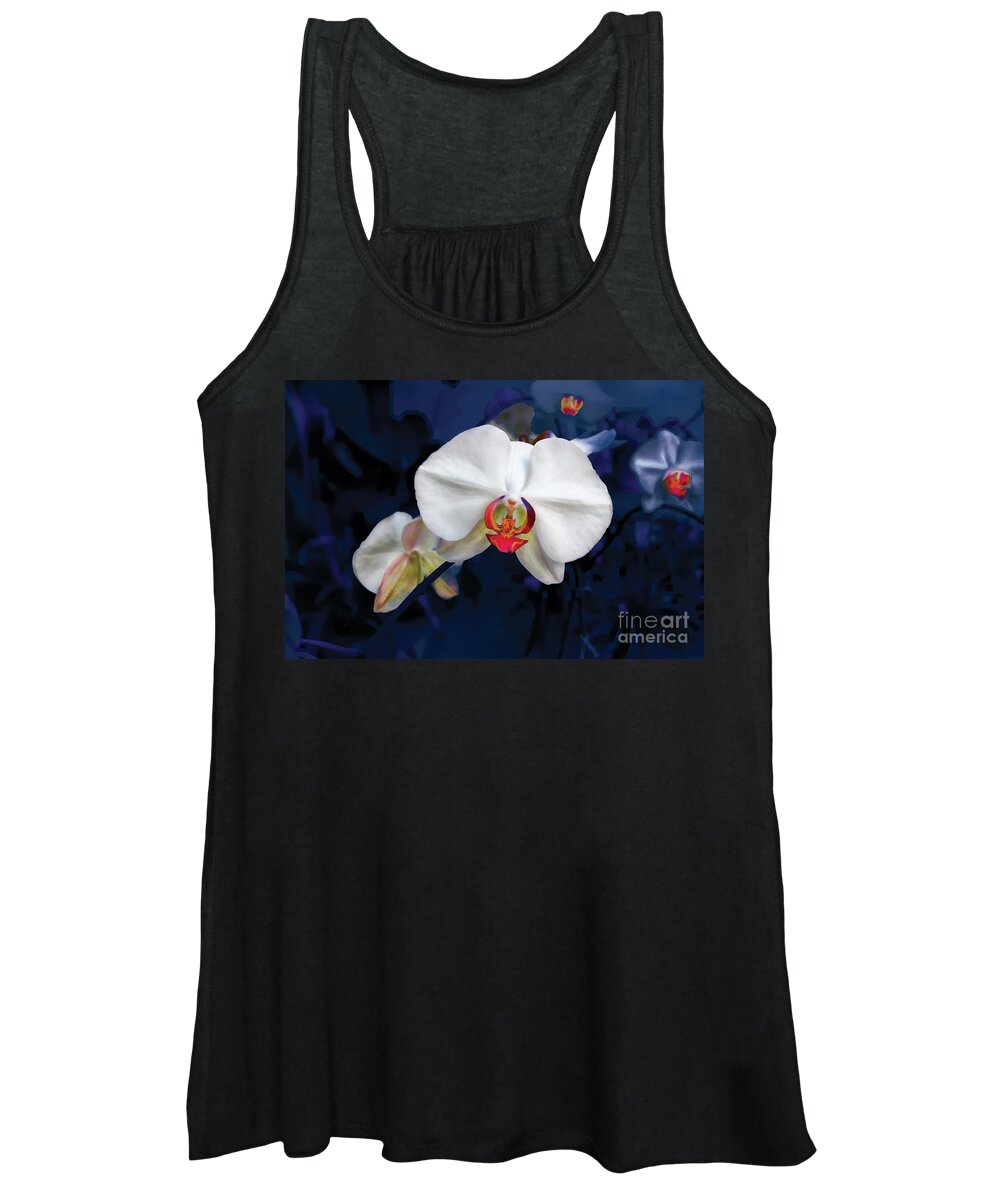 Orchid Women's Tank Top featuring the photograph Exotic Orchid 25 by Carlos Diaz