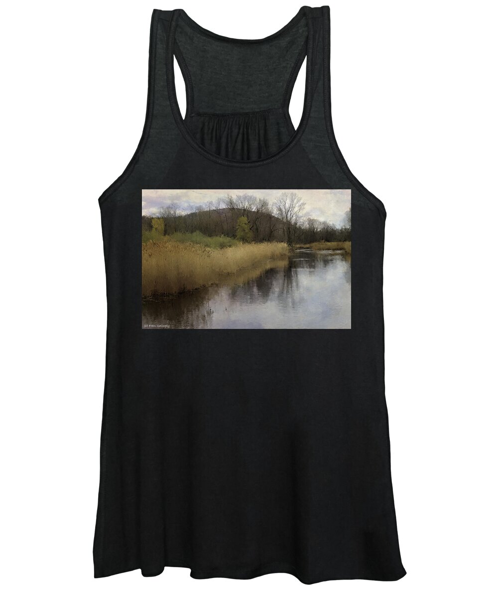 River Women's Tank Top featuring the photograph Peaceful River by Fran Gallogly