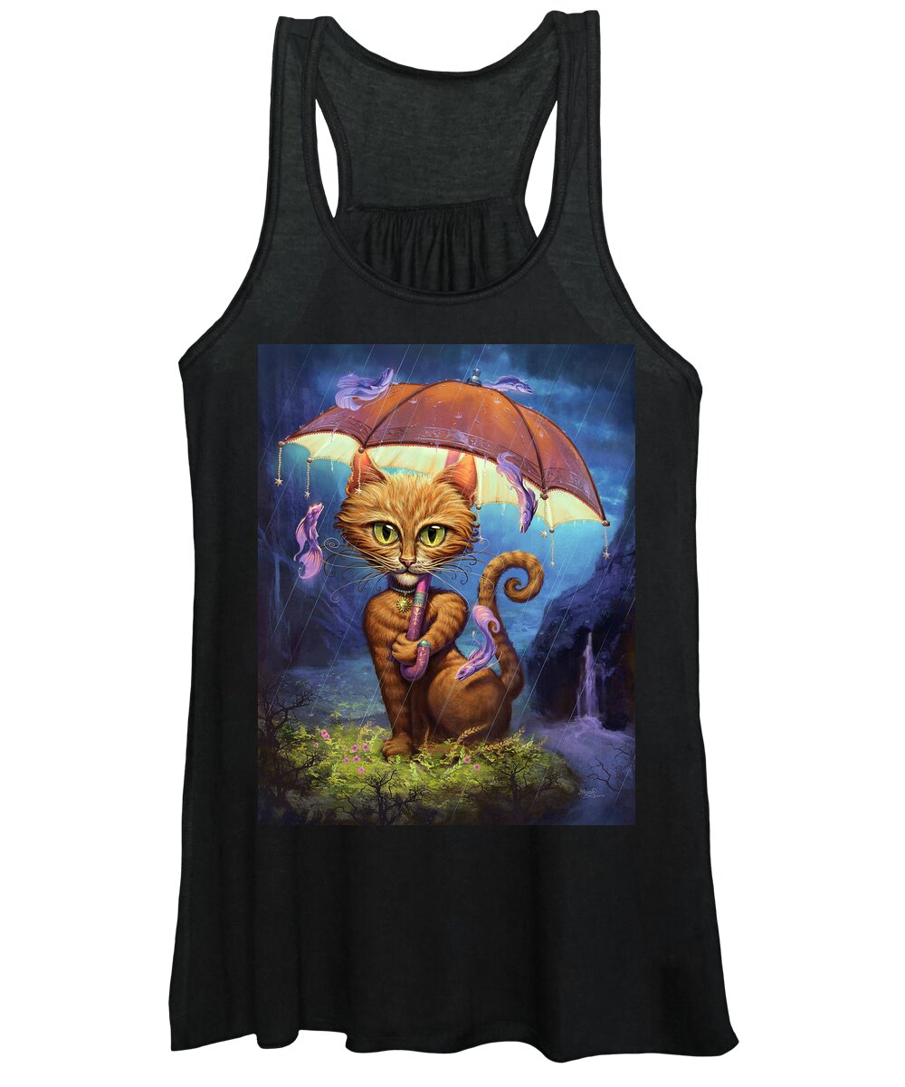 Jeff Haynie Women's Tank Top featuring the painting Personal Sunshine by Jeff Haynie