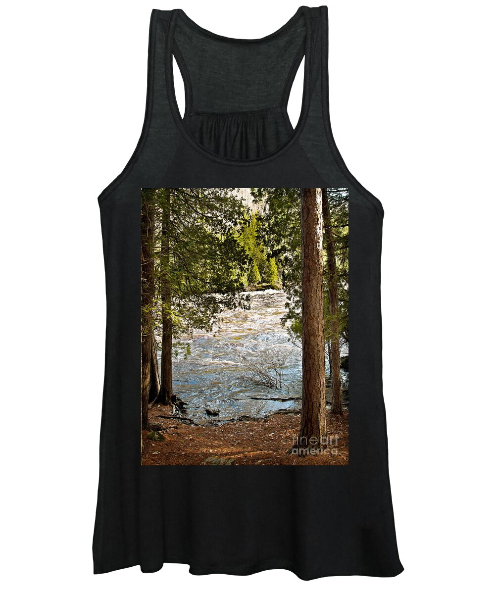 Piers Gorge Women's Tank Top featuring the photograph Piers Gorge by Gwen Gibson